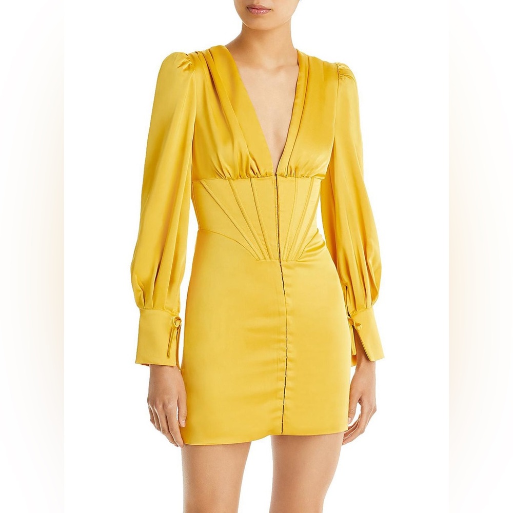 LAVISH ALICE - Womens Satin Short Mini Dress US 14